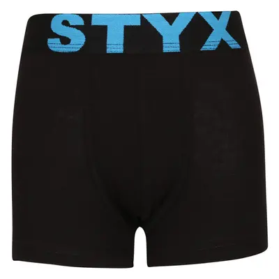 Dětské boxerky Styx sportovní guma černé (GJ961) 9-11 let 81369544