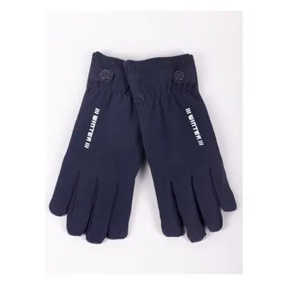 Yoclub Mans Mens Gloves RES-0164F-195C Navy Blue 88284731