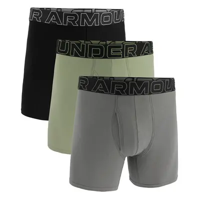 Boxerky Under Armour M Perf Cotton 6in 3-Pack Green XS 95298498