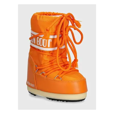 Dětské sněhule Moon Boot ICON NYLON oranžová barva, 80D1400440 95882402