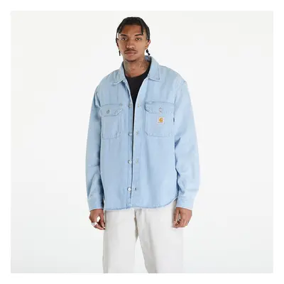 Košile Carhartt WIP Harvey Shirt Jacket UNISEX Blue Stone Bleached XS 91132208