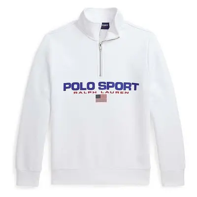 Dětská mikina Polo Ralph Lauren bílá barva, s potiskem 90369598