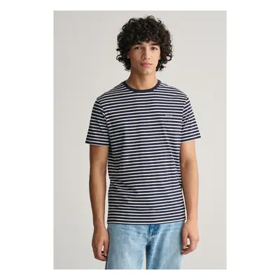 TRIČKO GANT STRIPED T-SHIRT EVENING BLUE 91537712