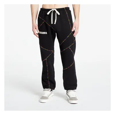 Tepláky PLEASURES Vein Sweatpants Black S 87671208