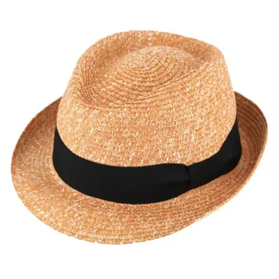 Letní oranžový klobouk Trilby od Fiebig - Trilby Melange 81243294