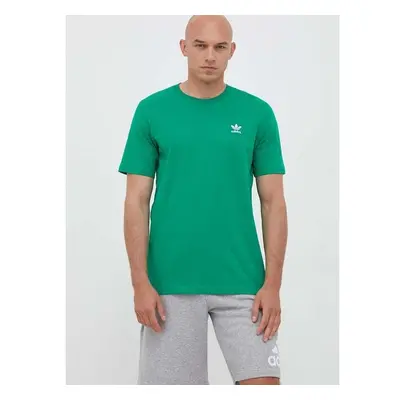 Bavlněné tričko adidas Originals zelená barva, s aplikací 83677848