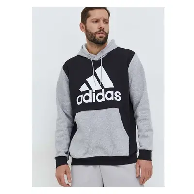 Mikina adidas pánská, černá barva, s kapucí, vzorovaná, IN0628 88613459