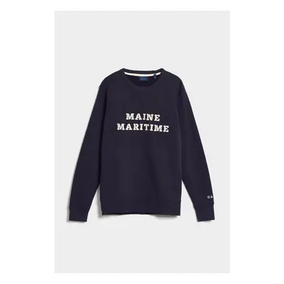 MIKINA GANT D2. MARITIME C-NECK EVENING BLUE 75668097