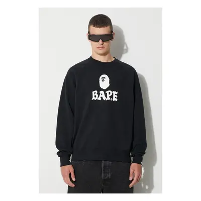 Mikina A Bathing Ape pánská, černá barva, s potiskem 86148681