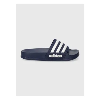 Dětské pantofle adidas ADILETTE SHOWER K tmavomodrá barva 94999704