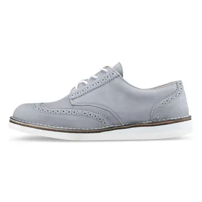 Vasky Brogue Low Grey - Dámské kožené polobotky šedé - jarní / 54704587