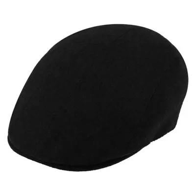 Luxusní černá kašmírová bekovka od Fiebig - Driver cap Cashmere 86371234