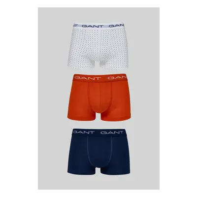 SPODNÍ PRÁDLO GANT MICRO PRINT TRUNK 3-PACK WHITE 89383052