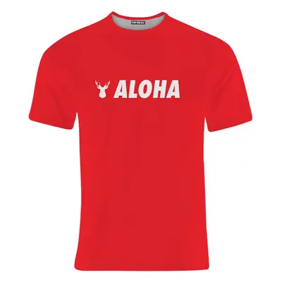 Aloha From Deer Základní tričko Aloha TSH AFD248 Red 77024194