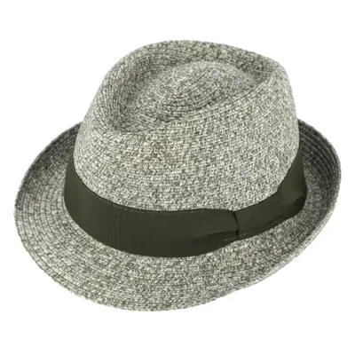 Letní zelený klobouk Trilby od Fiebig - Trilby Melange 81243295