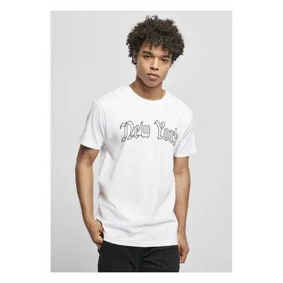 Mister Tee New York Wording Tričko bílé 87559225