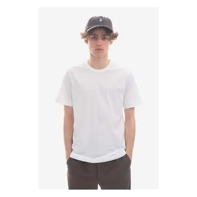 Tričko Norse Projects Joakim Reflective Print N01-0640 0001 bílá barva 84009067