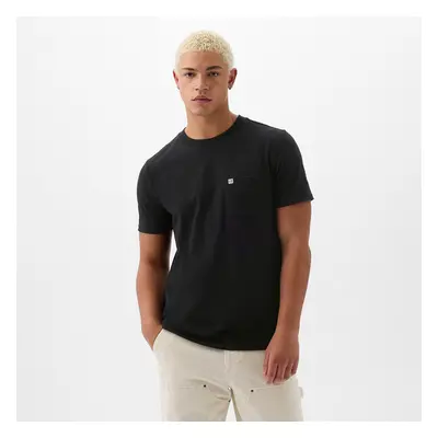 Tričko GAP Pocket Micro Logo Tee Black 91671590