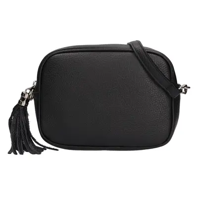 Dámská crossbody kožená kabelka Delami Eudora - černá 51798855