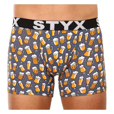 Pánské boxerky Styx long art sportovní guma pivo (U1357) 84088522