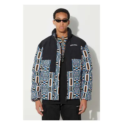 Bunda Marcelo Burlon Aop Optical Cross Block pánská, černá barva, 86772198