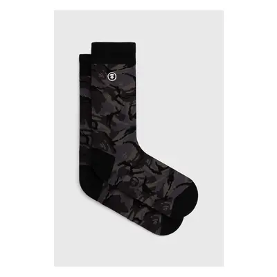 Ponožky AAPE Basic Camo pánské, černá barva, ASO4293 90598497