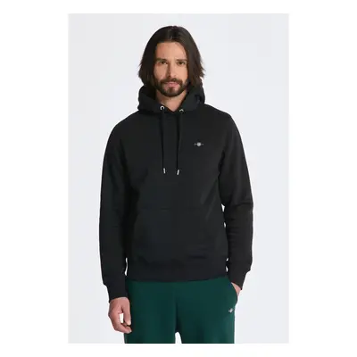 MIKINA GANT REG SHIELD HOODIE BLACK 84605877