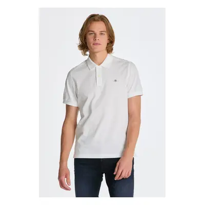 POLOKOŠILE GANT REG SHIELD SS PIQUE POLO WHITE 84605942