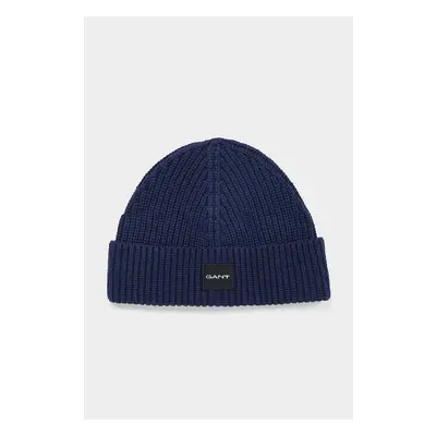 ČEPICE GANT UNISEX. COTTON RIB KNIT BEANIE MARINE 84606333