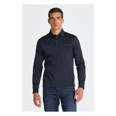 POLOKOŠILE GANT MERCERIZED LS JERSEY RUGGER EVENING BLUE 84735217