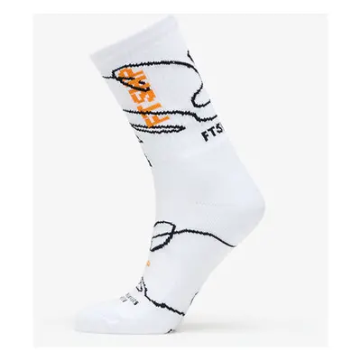 FTSHP Ponožky Footshop The Skateboard Socks White/ Orange 36-38 89771011