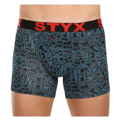 Pánské boxerky Styx long art sportovní guma doodle (U1256/2) 89803469