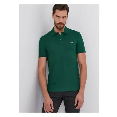 Bavlněné polo tričko Lacoste zelená barva, PH4012.-132 62700400