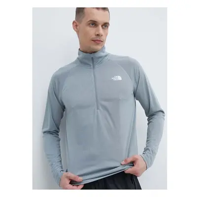 Sportovní tričko s dlouhým rukávem The North Face Flex II šedá barva, 91845537