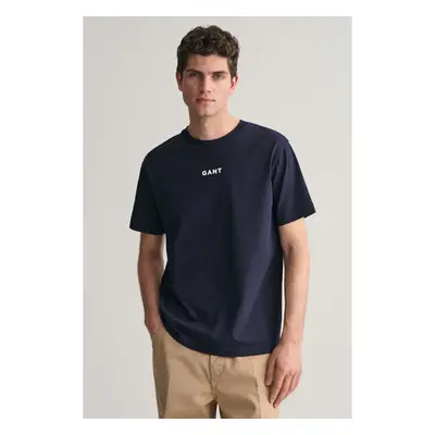 TRIČKO GANT CONTRAST SMALL LOGO TSHIRT EVENING BLUE 92372547