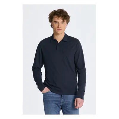 POLOKOŠILE GANT WOOL LS POLO EVENING BLUE 84606509