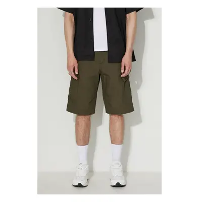 Bavlněné šortky Carhartt WIP Regular Cargo Short zelená barva, I028246 84018883