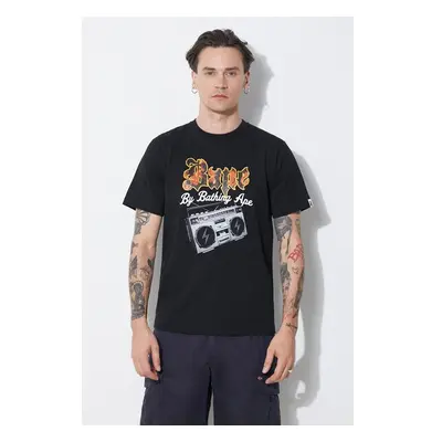 Bavlněné tričko A Bathing Ape Bape Boombox Tee M černá barva, s 92094656