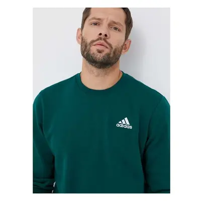 Mikina adidas pánská, zelená barva, hladká, IJ8893 82684509