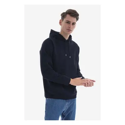 Bavlněná mikina Norse Projects Vagn Classic Hood pánská, tmavomodrá 84016101