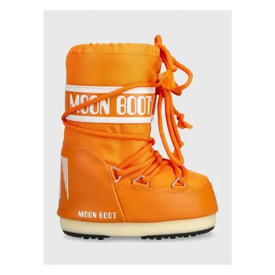 Dětské sněhule Moon Boot oranžová barva 85331576