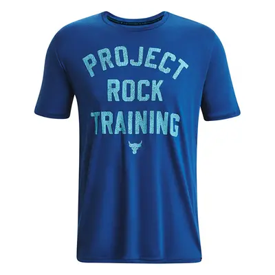 Tričko Under Armour Project Rock Training Ss Blue M 90877181