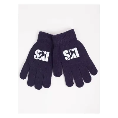 Yoclub Kidss Gloves RED-0012C-AA5A-026 Navy Blue 87033209