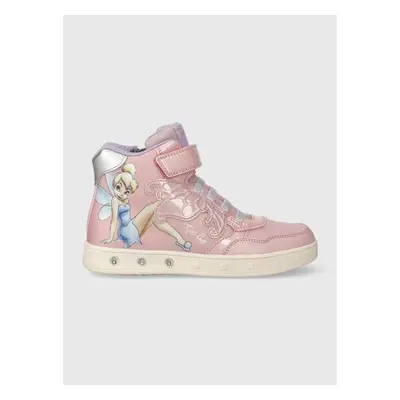 Dětské sneakers boty Geox x Disney růžová barva 84351935