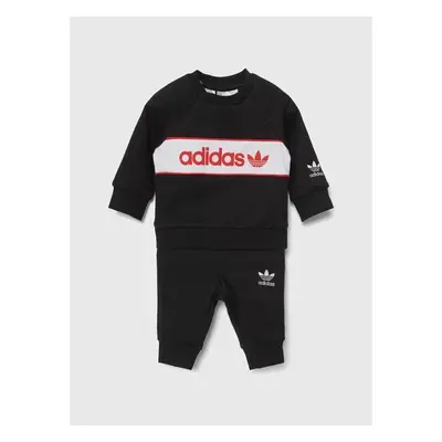 Dětská tepláková souprava adidas Originals černá barva 90700677