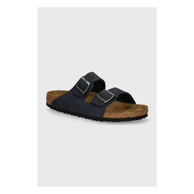 Nubukové pantofle Birkenstock Arizona tmavomodrá barva, 1028095 95676317