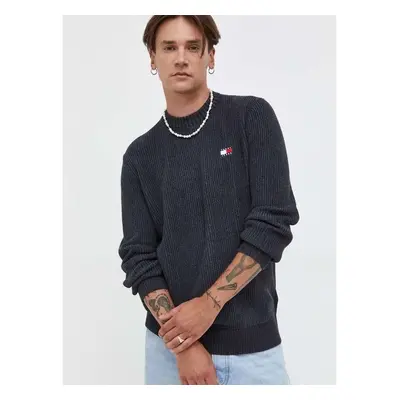 Bavlněný svetr Tommy Jeans černá barva 85308850