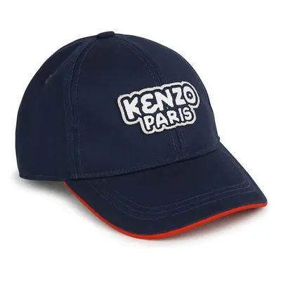 Dětská bavlněná kšiltovka Kenzo Kids s aplikací 89453600