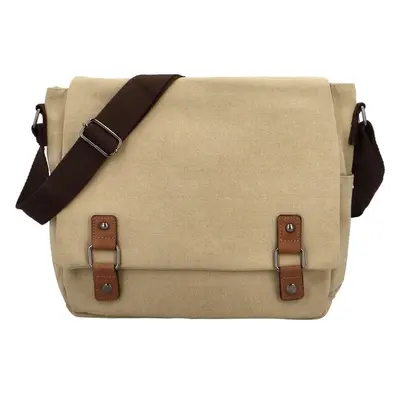 Turbo bags Stylová textilní crossbody taška Dimitros, khaki 95162258