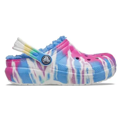 Dětské boty Crocs CLASSIC LINED TIE DYE modrá 63142777